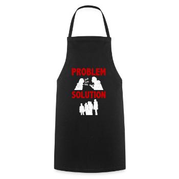 People Watching Audience Problem Solution Hobby - Cooking Apron - black - Front - AI Model Male 185 dark (185cm)