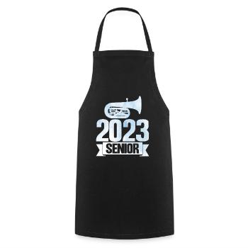 Tuba 2023 Senior Geschenk - Kochschürze - Schwarz - Vorne - AI Model Male 185 dark (185cm)
