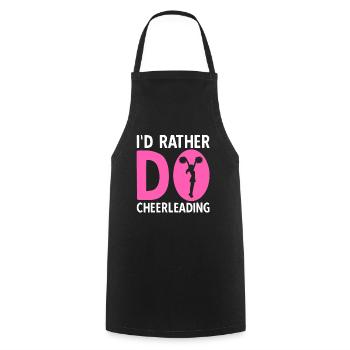 Je préfère faire du cheerleading - Tablier de cuisine - noir - Devant - AI Model Male 185 dark (185cm)