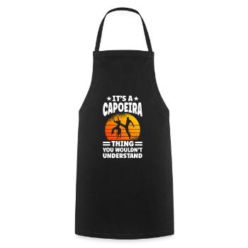 It's A Capoeira Thing You Wouldn't Understand - Cooking Apron - black - Front - AI Model Male 185 dark (185cm)
