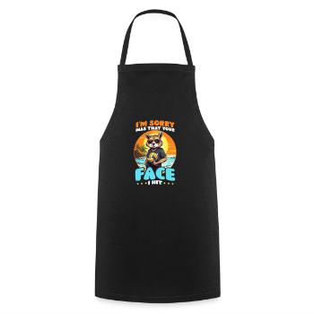 Beach Volleyball Sorry Was That Your Face I Hit - Cooking Apron - black - Front - AI Model Male 185 dark (185cm)