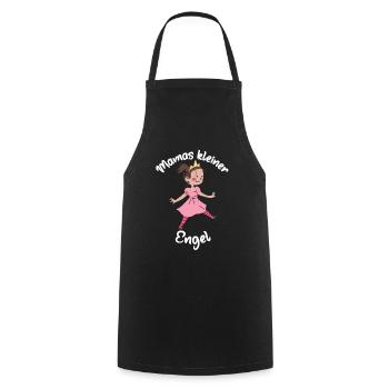 Mamas kleiner Engel Mädchen Engel Tochter Mama - Kochschürze - Schwarz - Vorne - AI Model Male 185 dark (185cm)
