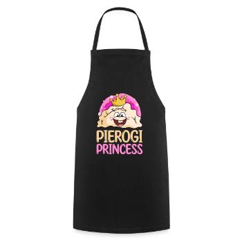 Pierogi Recipe Polish Pierogi - Cooking Apron - black - Front - AI Model Male 185 dark (185cm)