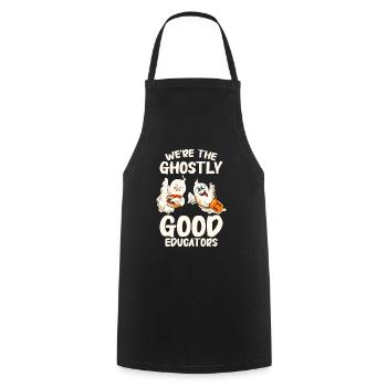 Funny Teacher Halloween Gifts - Cooking Apron - black - Front - AI Model Male 185 dark (185cm)