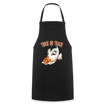 Funny Teacher Halloween Gifts - Cooking Apron - black - Front - AI Model Male 185 dark (185cm)