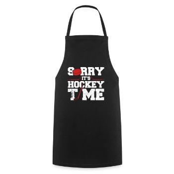 Ice Hockey Saying for Ice Hockey Players - Cooking Apron - black - Front - AI Model Male 185 dark (185cm)