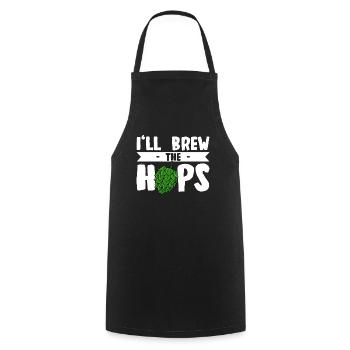 Bière Boire Bière Brassage Brasseur De Bière - Tablier de cuisine - noir - Devant - AI Model Male 185 dark (185cm)