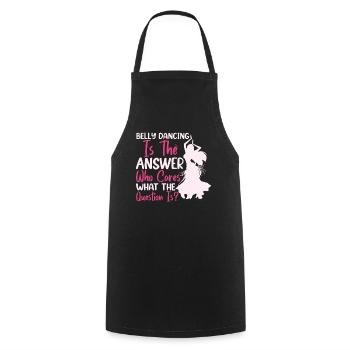Funny Dance Quotes Funny Dancer Raqs sharqi Swing - Cooking Apron - black - Front - AI Model Male 185 dark (185cm)