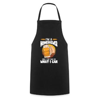 Beer Homebrewing Beer Be - Cooking Apron - black - Front - AI Model Male 185 dark (185cm)