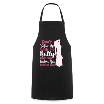 Dance Quotes Funny Dancer Raqs sharqi Swing - Cooking Apron - black - Front - AI Model Male 185 dark (185cm)