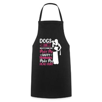 Funny Dance Quotes Funny Dancer Raqs sharqi Swing - Cooking Apron - black - Front - AI Model Male 185 dark (185cm)