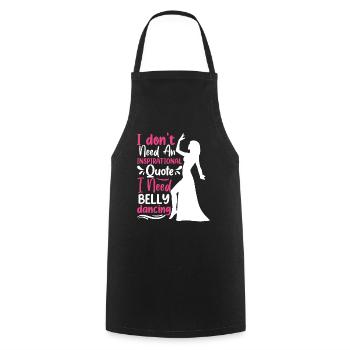 Funny Dance Quotes Funny Dancer Raqs sharqi Swing - Cooking Apron - black - Front - AI Model Male 185 dark (185cm)