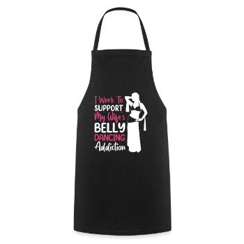 Funny Dance Quotes Funny Dancer Raqs sharqi Swing - Cooking Apron - black - Front - AI Model Male 185 dark (185cm)