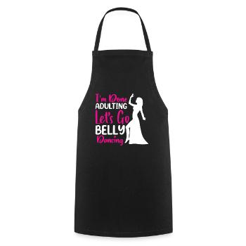 Funny Dance Quotes Funny Dancer Raqs sharqi Swing - Cooking Apron - black - Front - AI Model Male 185 dark (185cm)