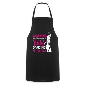 Funny Dance Quotes Funny Dancer Raqs sharqi Swing - Cooking Apron - black - Front - AI Model Male 185 dark (185cm)