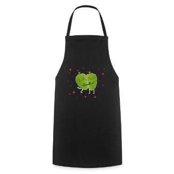 Cute Soursop Couple Hugging Soursop Fruit Lovers - Kochschürze - Schwarz - Vorne - AI Model Male 185 dark (185cm)