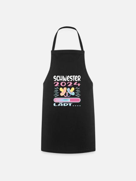 Schwester werden Schwester 2024 - Kochschürze - Schwarz