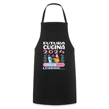 Become a cousin Cousin 2024 - Cooking Apron - black - Front - AI Model Male 185 dark (185cm)