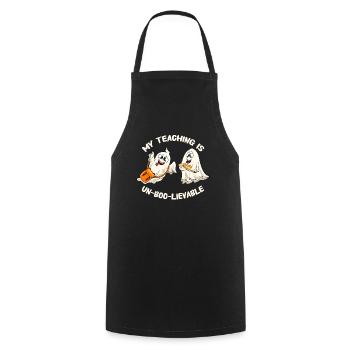 Funny Teacher Halloween Gifts - Cooking Apron - black - Front - AI Model Male 185 dark (185cm)