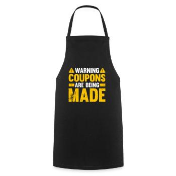 Coupon de points - Tablier de cuisine - noir - Devant - AI Model Male 185 dark (185cm)