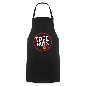 No Tree Nuts Allergy Awareness Warning Allergic - Kochschürze - Schwarz - Vorne - AI Model Male 185 dark (185cm)