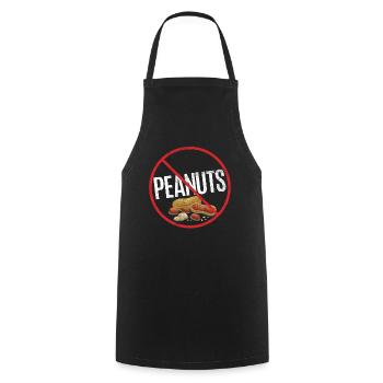 No Peanut Allergy Awareness Warning Allergic - Cooking Apron - black - Front - AI Model Male 185 dark (185cm)