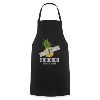 Duct Tape Pineapple Fruit Lover Funny Quote - Kochschürze - Schwarz - Vorne - AI Model Male 185 dark (185cm)