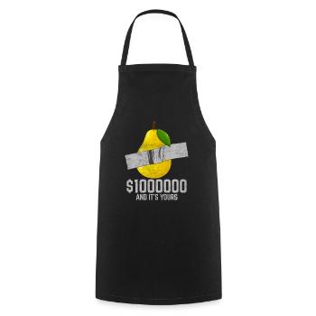 Duct Tape Pear Fruit Lover Funny Quote - Kochschürze - Schwarz - Vorne - AI Model Male 185 dark (185cm)