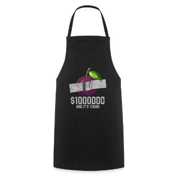 Duct Tape Plum Fruit Lover Funny Quote - Kochschürze - Schwarz - Vorne - AI Model Male 185 dark (185cm)