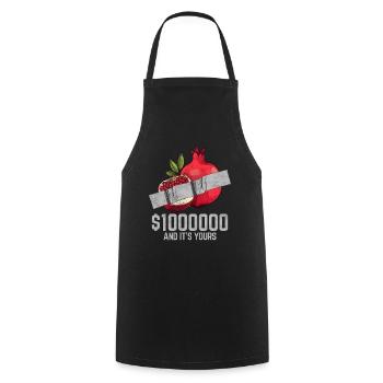Duct Tape Pomegranate Fruit Lover Funny Quote - Cooking Apron - black - Front - AI Model Male 185 dark (185cm)