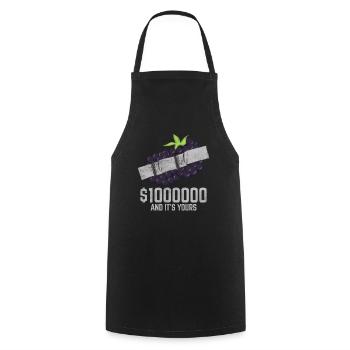 Duct Tape Blackberry Fruit Lover Funny Quote - Cooking Apron - black - Front - AI Model Male 185 dark (185cm)