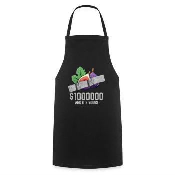 Duct Tape Fig Fruit Lover Funny Quote - Cooking Apron - black - Front - AI Model Male 185 dark (185cm)