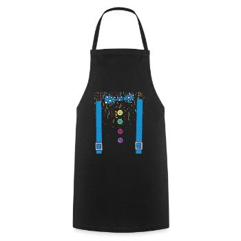 Carnival Costume Carnival Carnival - Cooking Apron - black - Front - AI Model Male 185 dark (185cm)
