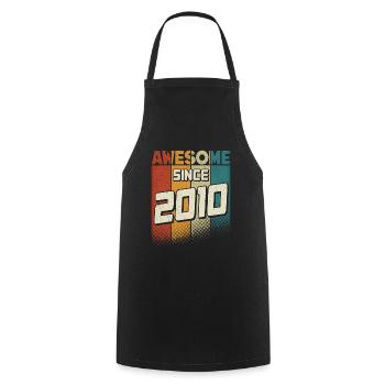 Awesome since 2010 Girl Boy 14th Birthday - Cooking Apron - black - Front - AI Model Male 185 dark (185cm)