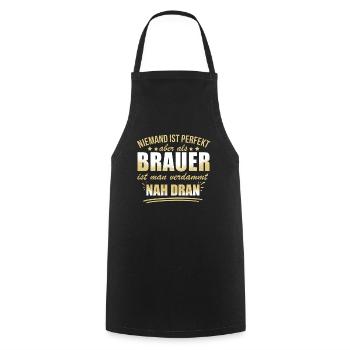 Lustige Brauer Beruf Arbeit Zitate Herstellung - Cooking Apron - black - Front - AI Model Male 185 dark (185cm)