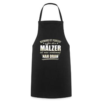 Lustige Mälzer Beruf Arbeit Zitate Verarbeitung - Cooking Apron - black - Front - AI Model Male 185 dark (185cm)
