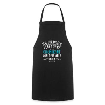 Lustige Chemikant Sprüche Labor Chemie Experiment - Tablier de cuisine - noir - Devant - AI Model Male 185 dark (185cm)