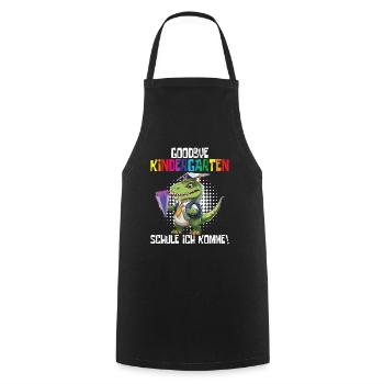 School child 2024 School enrolment 2024 Back to school - Cooking Apron - black - Front - AI Model Male 185 dark (185cm)