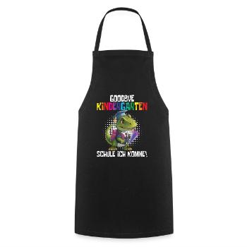 School child 2024 School enrolment 2024 Back to school - Cooking Apron - black - Front - AI Model Male 185 dark (185cm)
