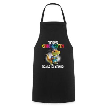 School child 2024 School enrolment 2024 Back to school - Cooking Apron - black - Front - AI Model Male 185 dark (185cm)