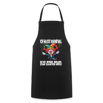 Carnival Costume Carnival Carnival - Cooking Apron - black - Front - AI Model Male 185 dark (185cm)