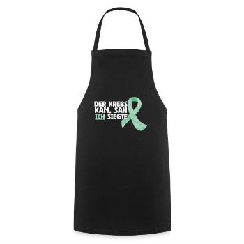 The Cancer Came Saw I Won Battle Awareness - Cooking Apron - black - Front - AI Model Male 185 dark (185cm)