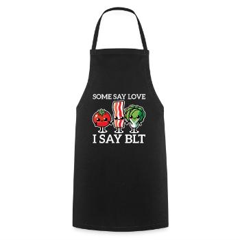 BLT Sandwich Foodie Love Toast Bread Bacon Cooking - Cooking Apron - black - Front - AI Model Male 185 dark (185cm)