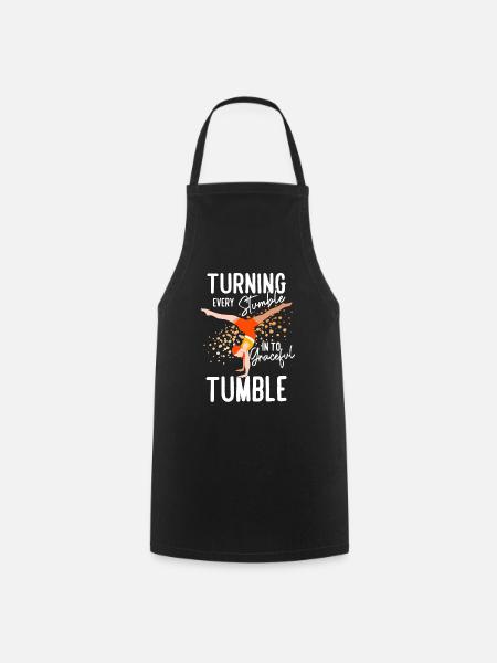 Tumbling Fitness-Akrobatik - Kochschürze - Schwarz