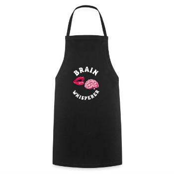 Psychologist Brain Whisperer - Cooking Apron - black - Front - AI Model Male 185 dark (185cm)