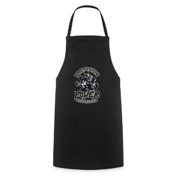 Krav Maga Precision Power Protection - Cooking Apron - black - Front - AI Model Male 185 dark (185cm)