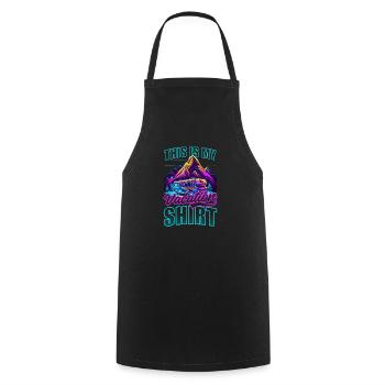 Summer Vacation This Is Vacation Outfit - Cooking Apron - black - Front - AI Model Male 185 dark (185cm)