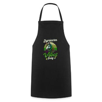 Irish Unicorn St Patricks Lepricorn Vibes Only - Cooking Apron - black - Front - AI Model Male 185 dark (185cm)