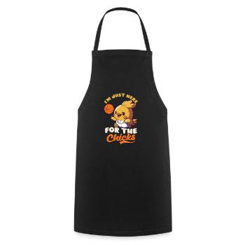 Basketball Easter Here For Chicks - Cooking Apron - black - Front - AI Model Male 185 dark (185cm)