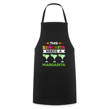 Cinco de Mayo - Tablier de cuisine - noir - Devant - AI Model Male 185 dark (185cm)